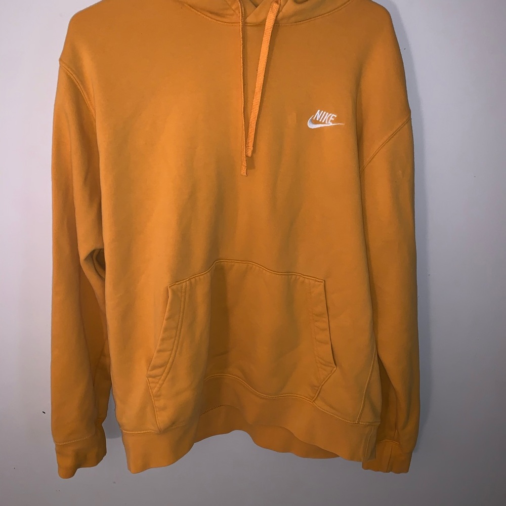 Nike Orange Sweatshirt Hoodie size L